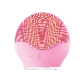 Electric waterproof silicone cleansing instrument (Option: Pink)