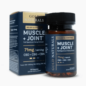 Muscle + Joint Relief Softgels - Full-Spectrum Hemp Capsules with CBD, CBG & CBN for Pain Recovery, Mobility & Comfort (Strength: Medium, size: 30 CAPSULE JAR)