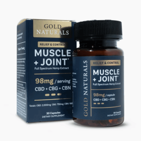 Muscle + Joint Relief Softgels - Full-Spectrum Hemp Capsules with CBD, CBG & CBN for Pain Recovery, Mobility & Comfort (Strength: Heavy, size: 30 CAPSULE JAR)
