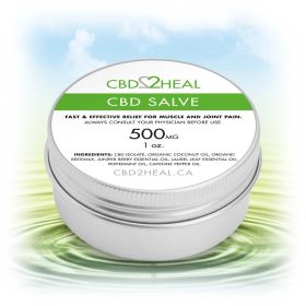 CBD Healing Salve Cream (Dosage: 500mg, Flavour: Original)